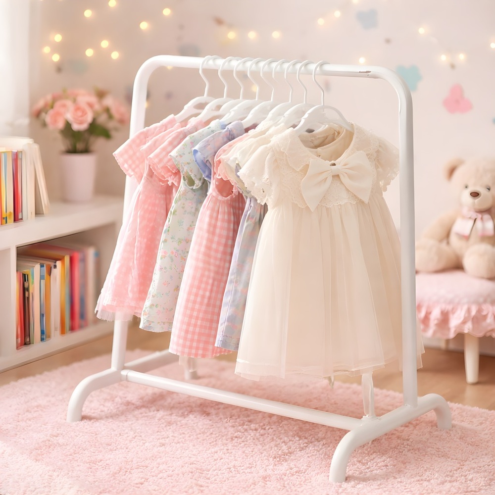 Baby/Toddler/Small Child White Plastic Clothes Hangers Set